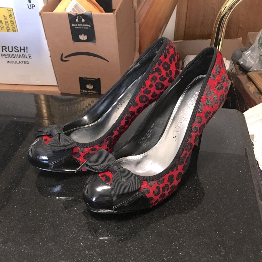 Red Leopard print high heels